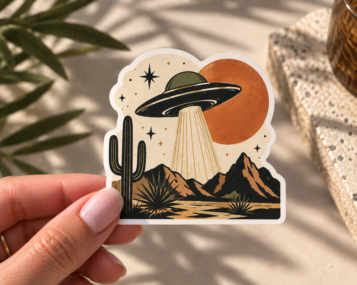 Out There Desert Sticker