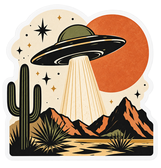 Out There Desert Sticker