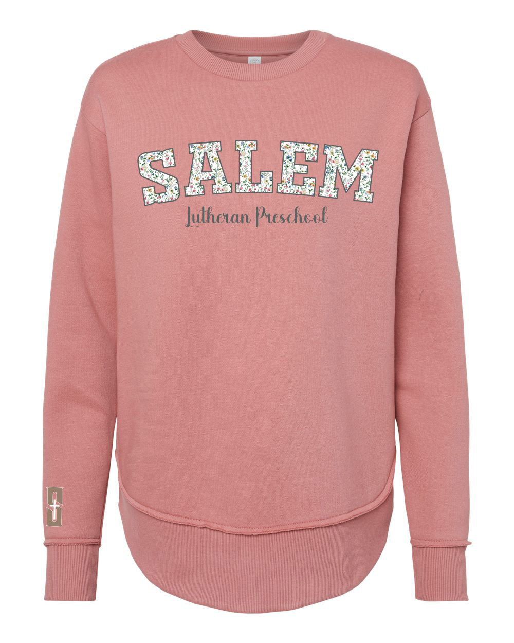 Ladies Drop Hem Preschool Sweatshirt